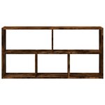 vidaXL Étagère murale chêne fumé 100x25x50 cm bois d'ingénierie