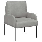 vidaXL Canapés avec coussin 55cm Gris clair Contreplaqué