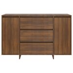 vidaXL Buffet avec 3tiroirs chêne marron 120x41x75cm bois d'ingénierie