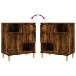 vidaXL Buffets 3 Pièces chêne fumé 60x35x70 cm bois d'ingénierie