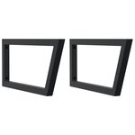 vidaXL Étagère de vasque murale acier et bois de chêne massif