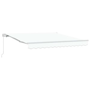 vidaXL Auvent rétractable Blanc 300 x 250 x 165 cm