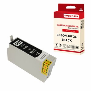 Nopan-ink - x1 cartouche epson 407 xl 407xl noir compatible