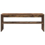 vidaXL Meuble TV Chêne fumé 100x40x40 cm Bois d'ingénierie