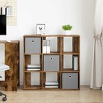 vidaXL Buffet Chêne fumé 88 5 x 29 x 84 5 cm