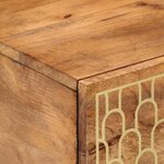vidaXL Table basse 80x50x40 cm bois de manguier massif