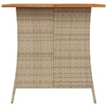 vidaXL Ensemble à manger de jardin avec coussins 5Pièces Beige poly rotin