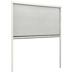 vidaXL Moustiquaire à rouleau pour fenêtres Blanc 160x170 cm