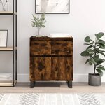 vidaXL Buffet Chêne fumé 60x35x70 cm Bois d'ingénierie