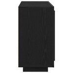 vidaXL Buffet Noir 80 x 40 x 75 cm Bois d'ingénierie
