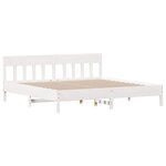 vidaXL Cadre de lit sans matelas blanc 180x200 cm bois massif de pin