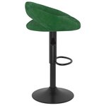 vidaXL Tabourets de bar lot de 2 vert foncé velours