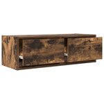 vidaXL Meuble TV chêne fumé 80x31x25 5 cm bois d'ingénierie