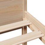 vidaXL Cadre de lit sans matelas 200x200 cm bois massif de pin