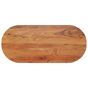 vidaXL Dessus de table 110x50x2 5 cm ovale bois massif d'acacia