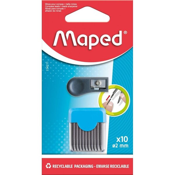 Maped Mine de rechange pour compas + taille-mine  blister