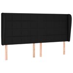 vidaXL Sommier à lattes de lit avec matelas Noir 200x200 cm Tissu