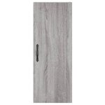 vidaXL Buffet haut Sonoma gris 34 5x34x180 cm Bois d'ingénierie