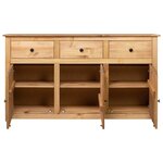 vidaXL Buffet 135x40x80 cm Pin solide Assortiment Panama