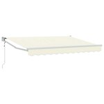 vidaXL Auvent rétractable électrique Crème 2 5 x 2 m