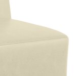 vidaXL Chaises Sofa 3 Pièces Crème 55 x 74 x 82 cm Faux cuir