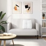 vidaXL Coussin de Dos Blanc 45 x 24 x 50 cm tissu