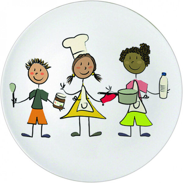 Assiette porcelaine maternelle pour enfant ø 160 mm - lot de 6 - stalgast -  - porcelaine