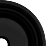 vidaXL Lavabo Verre trempé 30x12 cm Noir