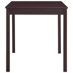vidaXL Ensemble de salle à manger 7 Pièces Pinède Marron foncé