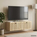 vidaXL Meuble TV mural Chêne Sonoma 98 x 31 x 30 cm Bois d'ingénierie