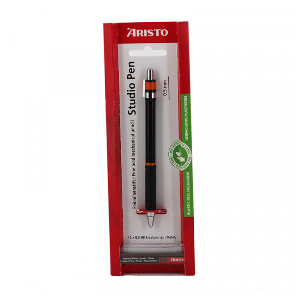 Porte-mines studio pen 0.5 mm + etui 12 mines - aristo