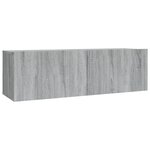 vidaXL Ensemble de meubles TV 2 Pièces Sonoma gris Bois d'ingénierie