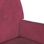 vidaXL Banc Chesterfield Bordeaux 112 x 65.5 x 75 cm Velours