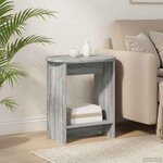 vidaXL Table d'appoint Sonoma gris 50 x 39 5 x 55 cm Bois d'ingénierie