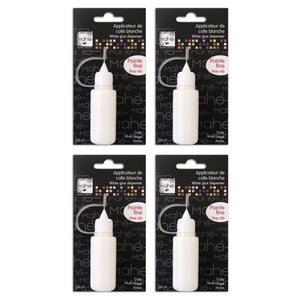 4 tubes de colle blanche pointe fine - 20 ml