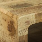 vidaXL Table Basse 50x50x35 cm en Bois de Manguier Massif