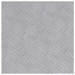 vidaXL Plaques à damier 2 Pièces Argent 30 x 30 cm Aluminium