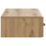 vidaXL Table d'appoint murale 87 5 x 34 5 x 17 cm Bois d'ingénierie