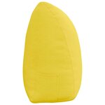 vidaXL Coussin de Dos Jaune clair 160 x 24 x 50 cm tissu