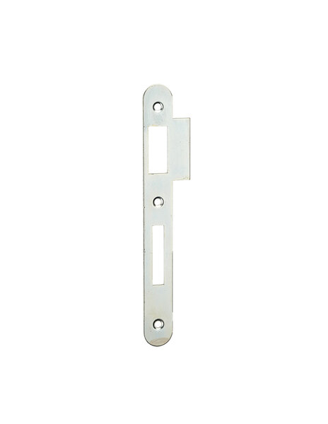 THIRARD - Gâche pour serrure à encastrée zinguée à bouts ronds  avec traine 2cm  hauteur 170mm -  THIRARD