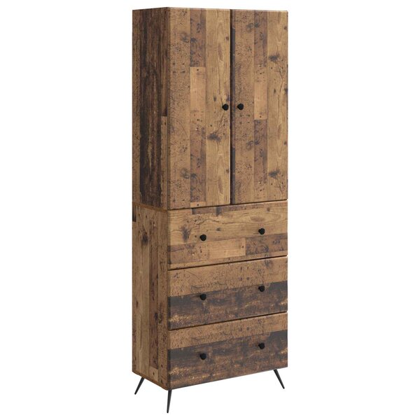 vidaXL Ensemble de Meubles 2 Pièces Bois ancien 66 x 34 5 x 90 cm