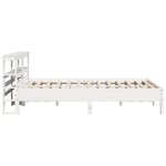 vidaXL Cadre de lit sans matelas blanc 140x200 cm bois de pin massif