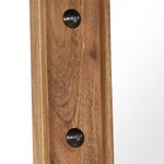 vidaXL Miroir Bois d'acacia massif 50 x 80 cm