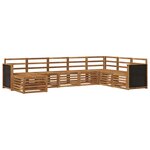 vidaXL Ensemble de canapés d'extérieur 6 Pièces Naturel
