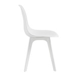 Lot de 2 chaises de cuisine salle à manger 83 cm blanc 03_0003628
