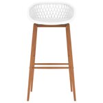 vidaXL Ensemble de bar 5 Pièces Blanc