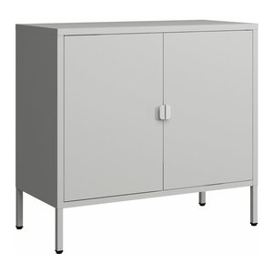Armoire de bureau casier de bureau meuble de rangement pour salon bureau chambre atelier acier 75 x 80 x 40 cm gris clair 03_0006320