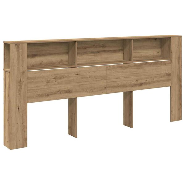 Tête de lit armoire chêne artisanal 220x18 5x104 5 cm
