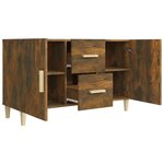 vidaXL Buffet chêne fumé 100x36x60 cm bois d'ingénierie