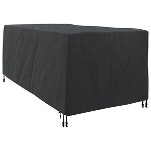 vidaXL Housse de Transat Uni Noir 205 x 100 x 70 cm tissu